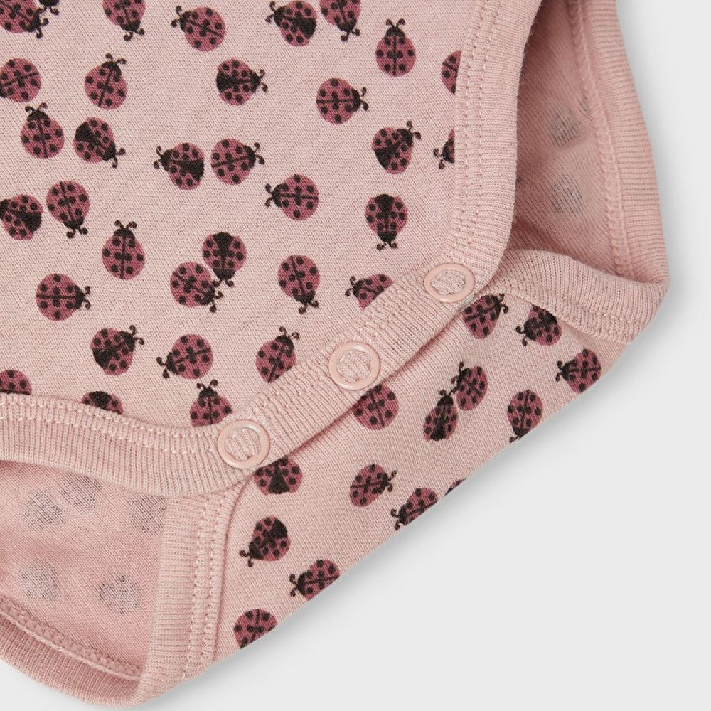 Name It Kız Bebek Organik Pamuk Kısa Kollu Body 3lü Set Bordo