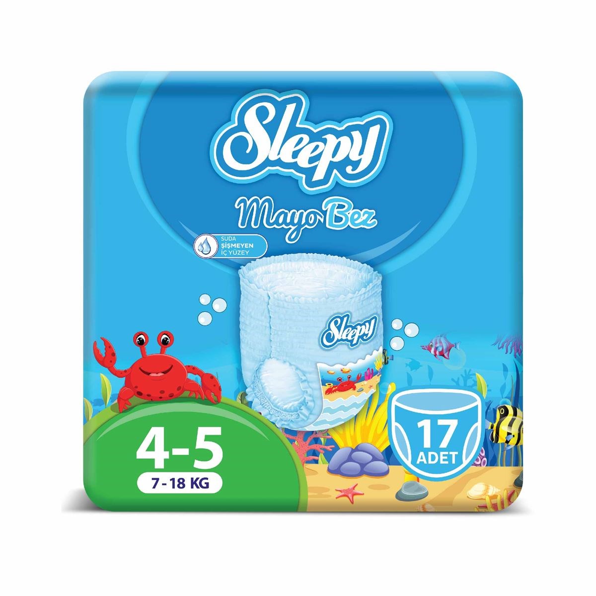 Sleepy 4-5 Beden Junior Mayo Külot Bez 7-18 kg 17 Adet 