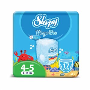Sleepy 4-5 Beden Junior Mayo Külot Bez 7-18 kg 17 Adet