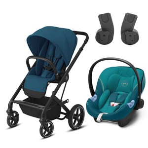 Cybex Balios S Lux Black River Blue+ Cybex Aton M Set