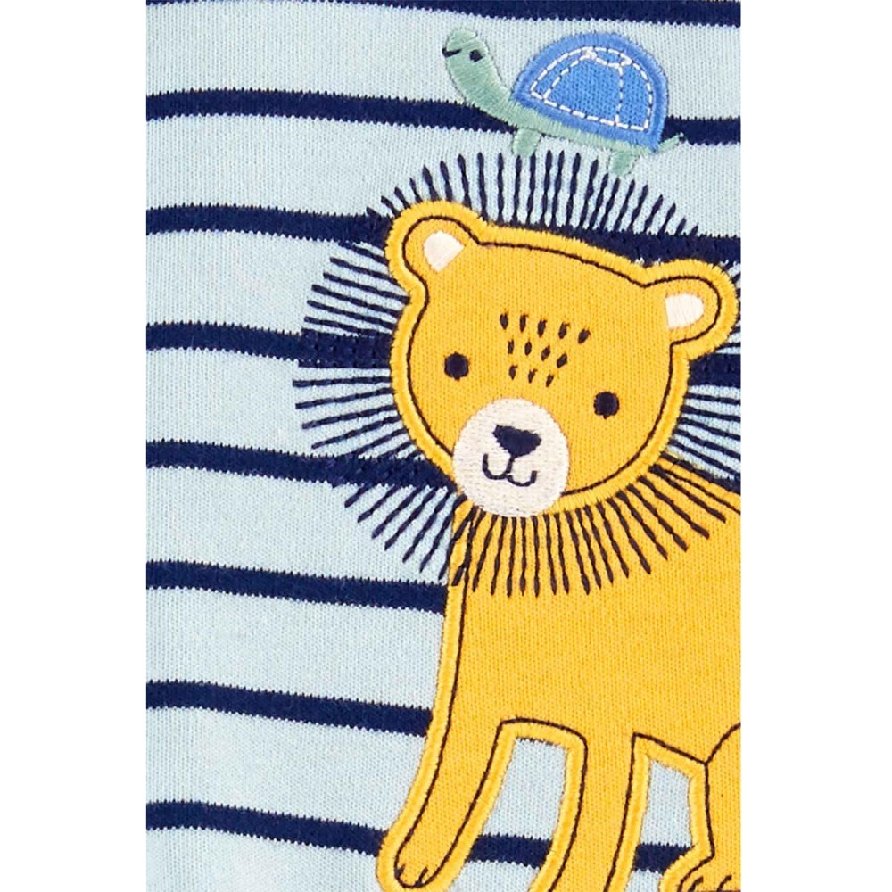 Carter's Kışlık Erkek Bebek Uzun Kol Patikli Tulum Mavi