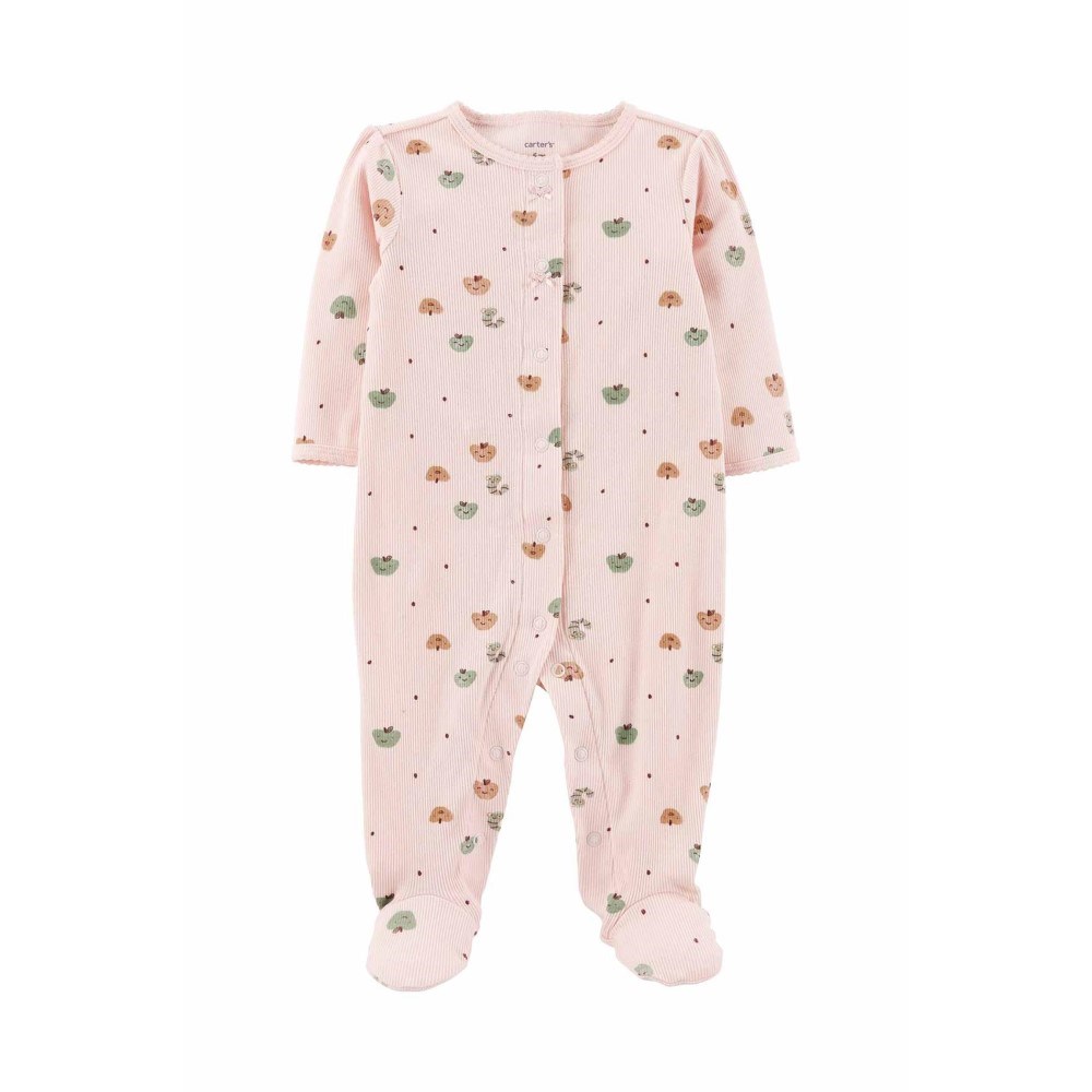 Carter's Kışlık Kız Bebek Uzun Kol Patikli Tulum Pembe