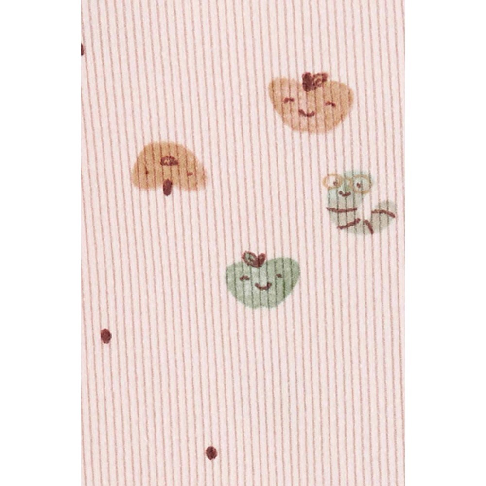 Carter's Kışlık Kız Bebek Uzun Kol Patikli Tulum Pembe