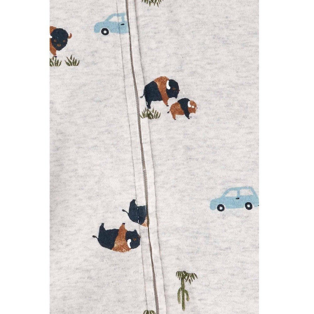 Carter's Kışlık Erkek Bebek Uzun Kol Tulum 2'li Set Gri