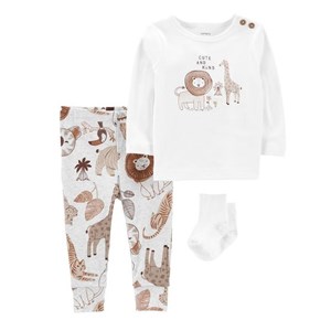 Carters Kışlık Bebek Uzun Kol Body Eşofman 3'lü Set