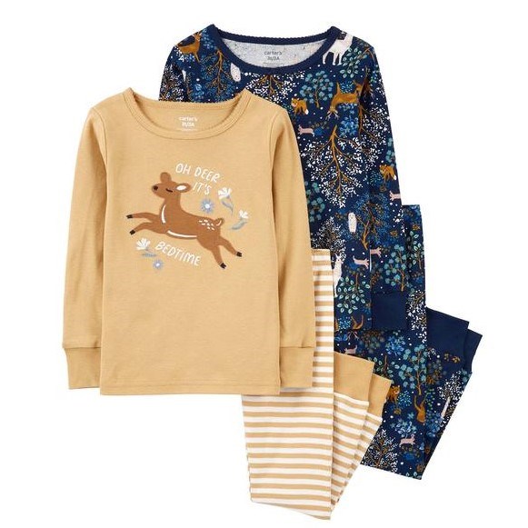 Carter's Kışlık Kız Çocuk Pijama 4'lü Set