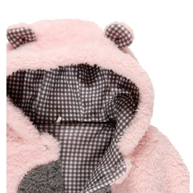 Boboli Kışlık Kız Bebek Tulum Pembe