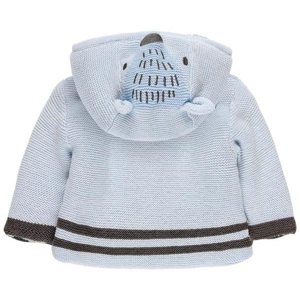 Boboli Kışlık Erkek Bebek Kapüşonlu Hırka Mavi