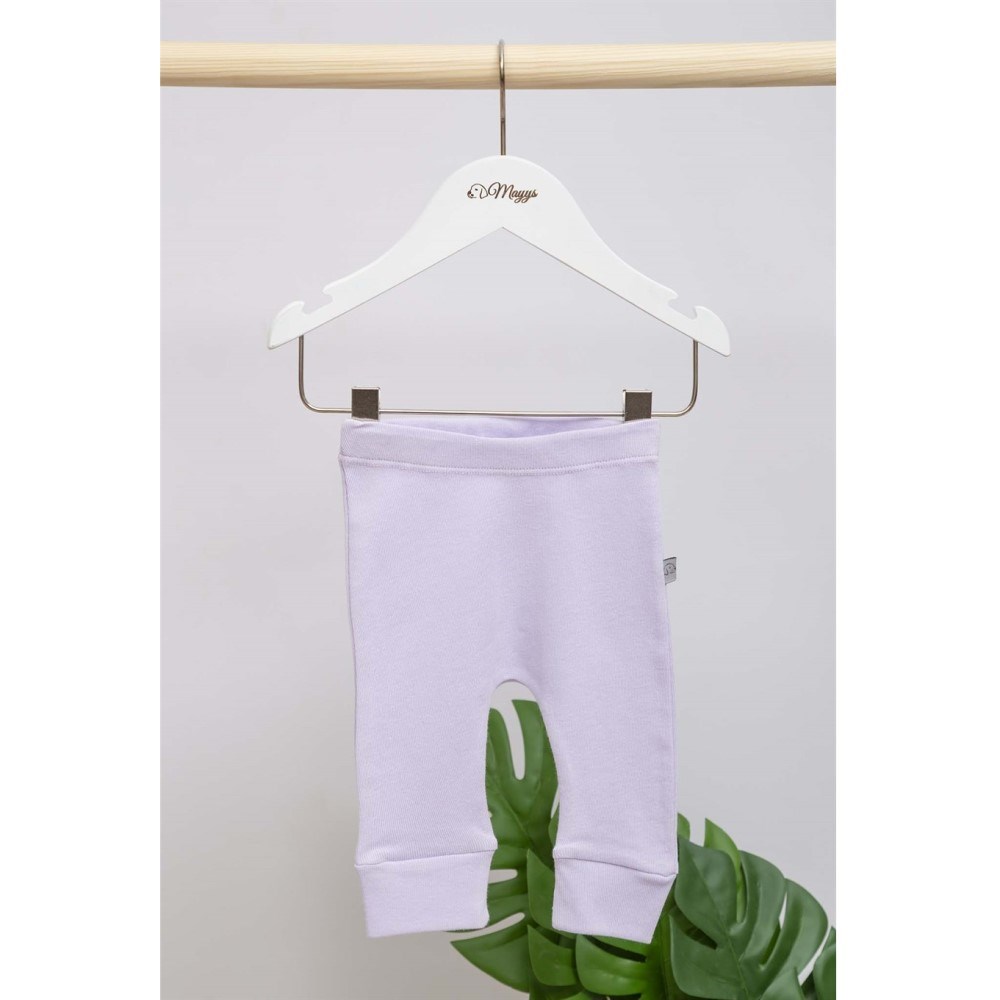 Mayys Baby Bebek Organik Kısa Kollu Body ve Pantolon 2'li Set Mor