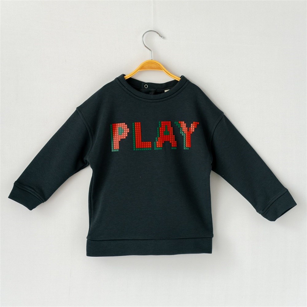 Mama Yoyo Uzun Kollu S-shirt - Play Gri