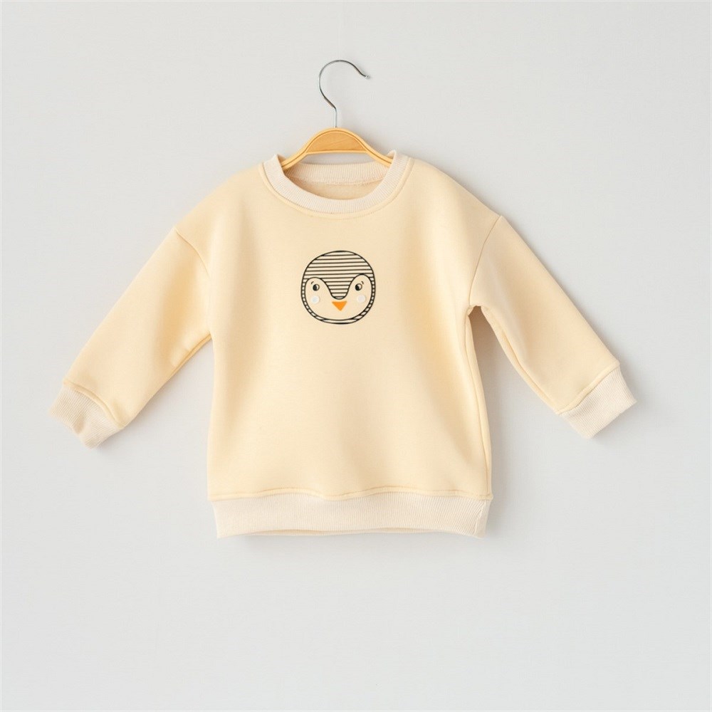 Mama Yoyo Uzun Kollu S-shirt - Penguen Krem