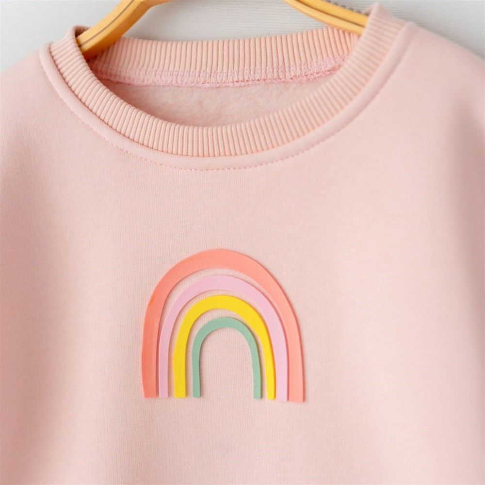 Mama Yoyo Uzun Kollu S-shirt - Gökkuşağı Pembe
