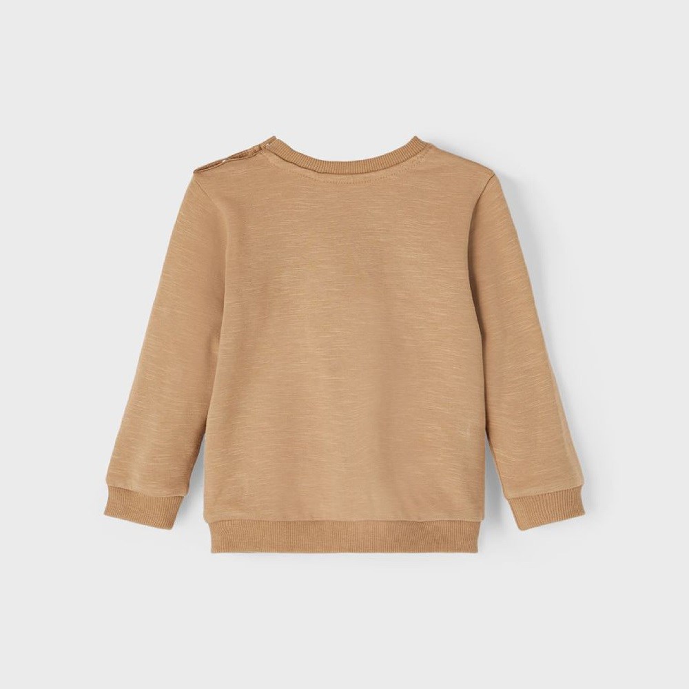 Name It Erkek Organik Pamuklu Uzun Kollu SweatShirt Krem