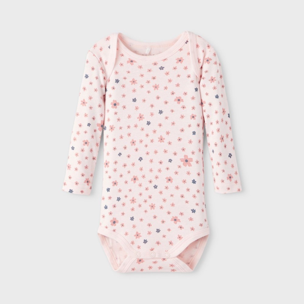 Name It Kız Bebek Organik Uzun Kol Body 3'lü Set Pembe