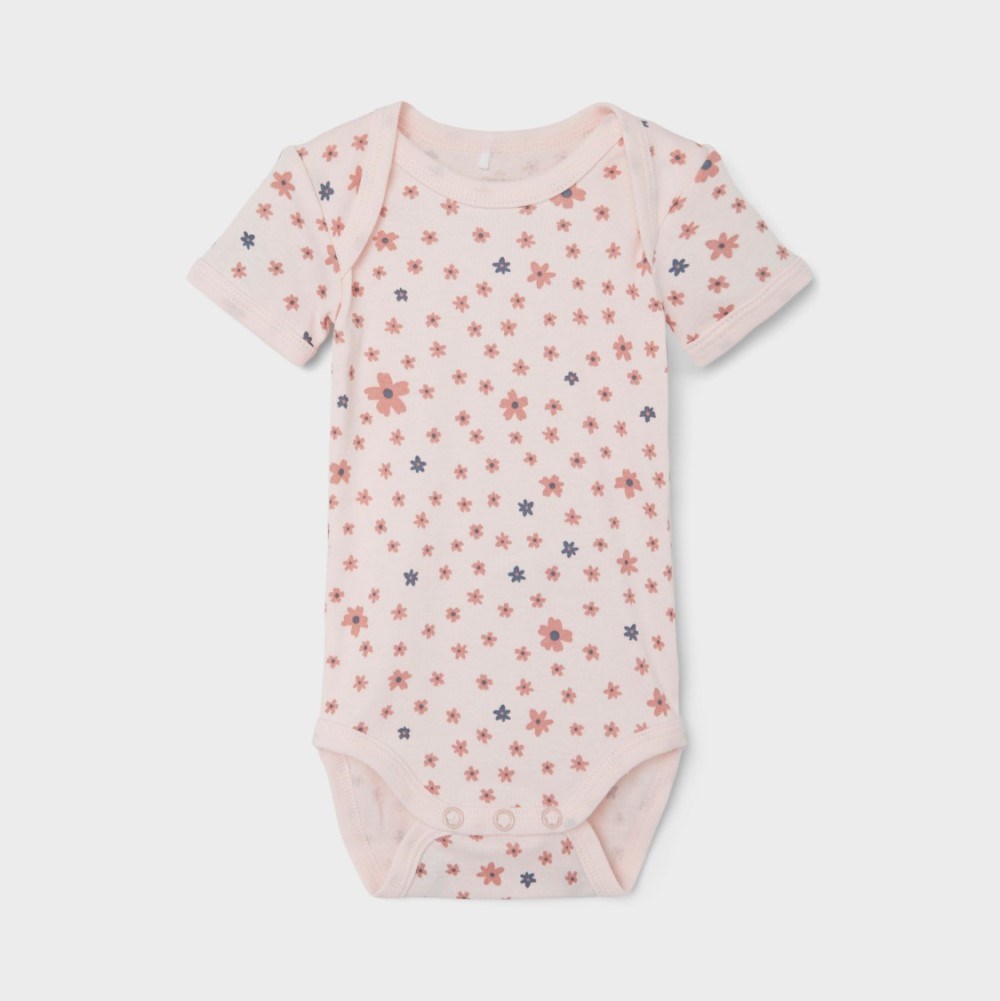 Name It Kız Bebek Organik Kısa Kol Body 3'lü Set Pembe