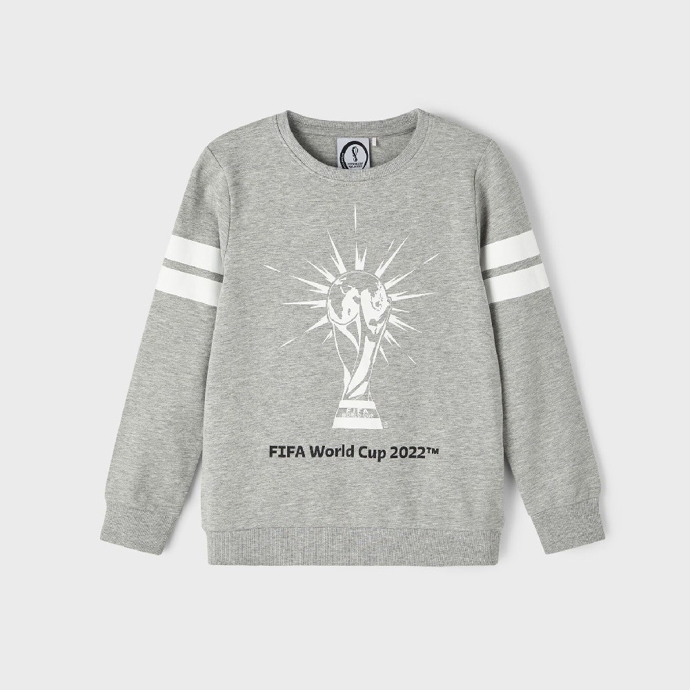Name It Erkek Fifa Word Cup Uzun Kollu SweatShirt Gri
