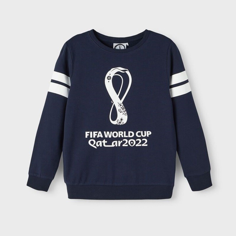 Name It Erkek Fifa Word Cup Uzun Kollu SweatShirt Koyu Mavi