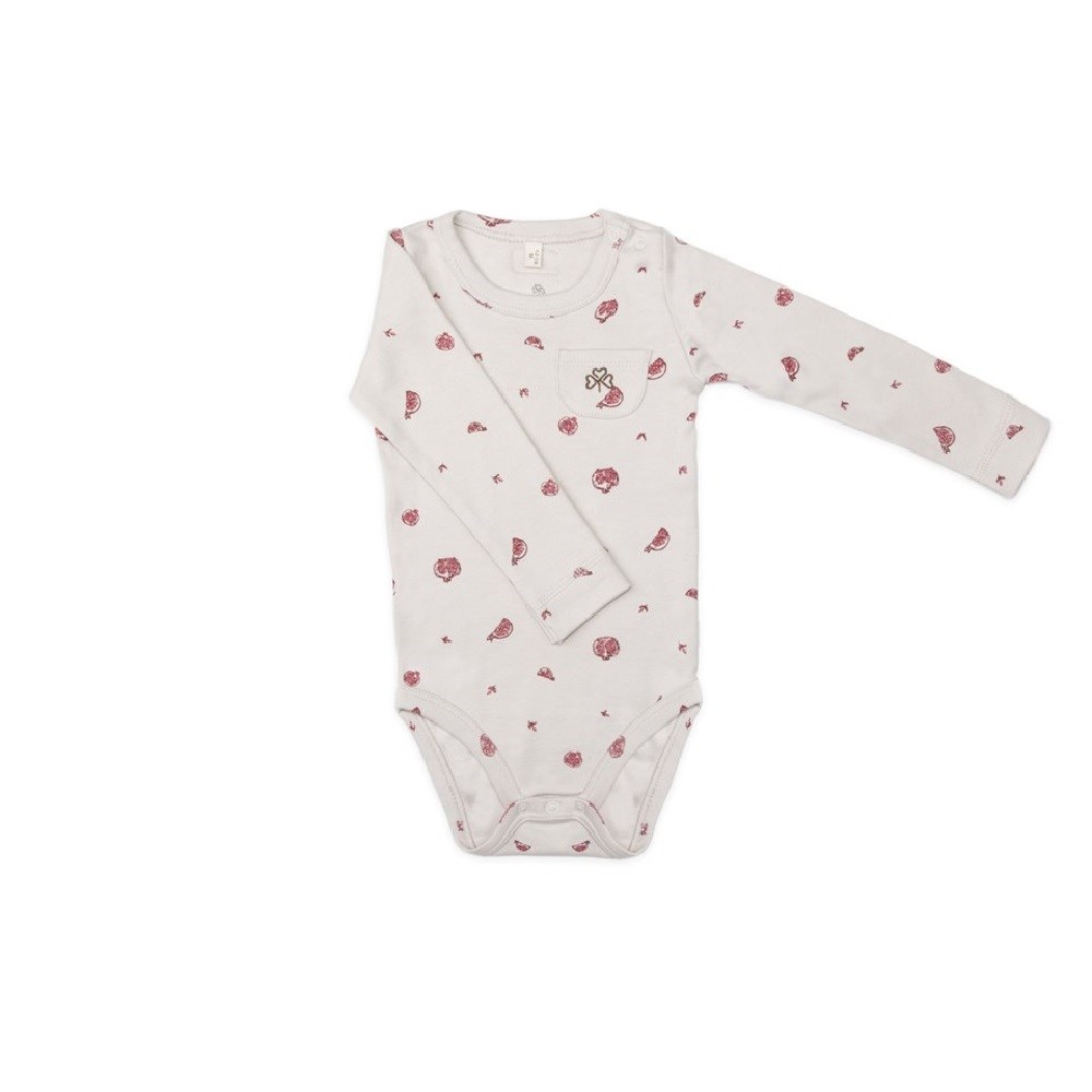 Adelie's Organik Pamuklu Uzun Kollu Body Alt Takım 2'li Set Krem