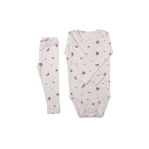 Adelie's Organik Pamuklu Uzun Kollu Body Alt Takım 2'li Set