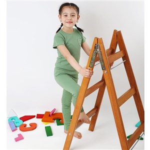 Adelie's Organik Pamuklu Fitilli T-Shirt ve Tayt Takım