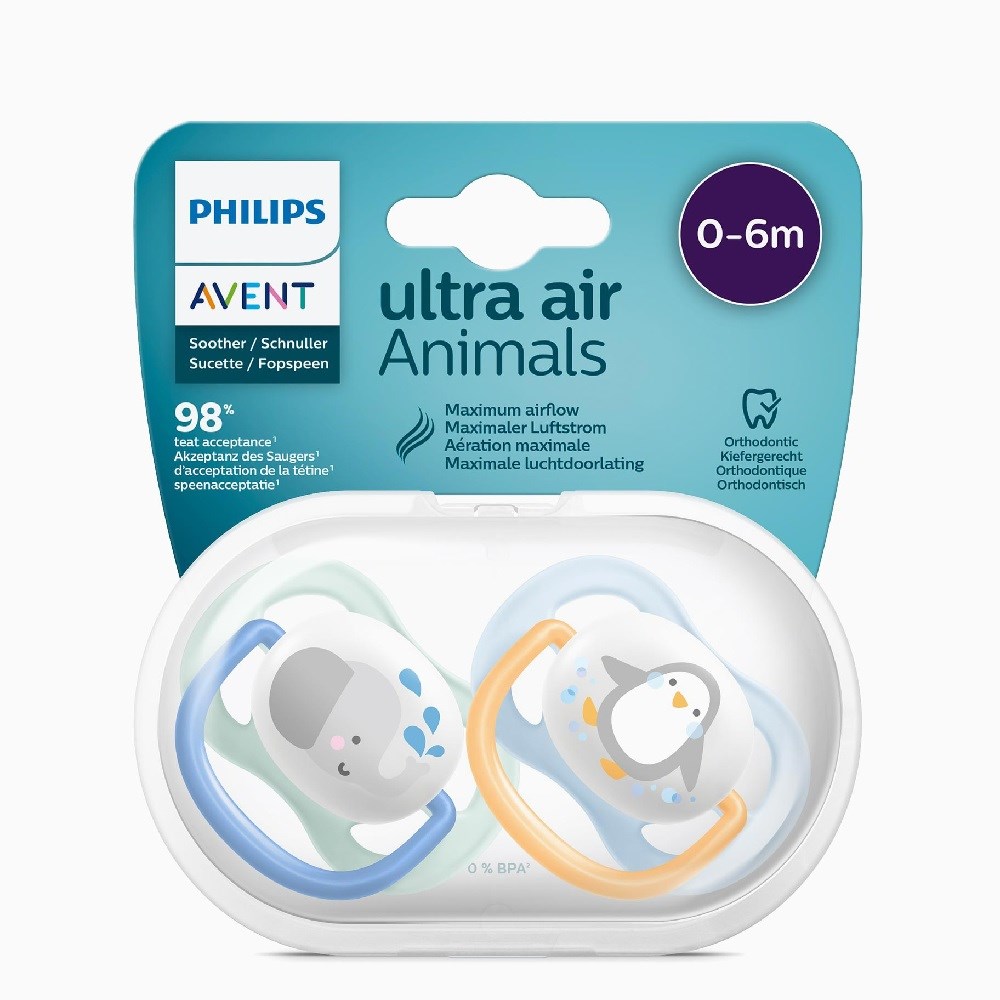 Avent Ultra Air 2'li Emzik 0-6 Ay Erkek Orjinal