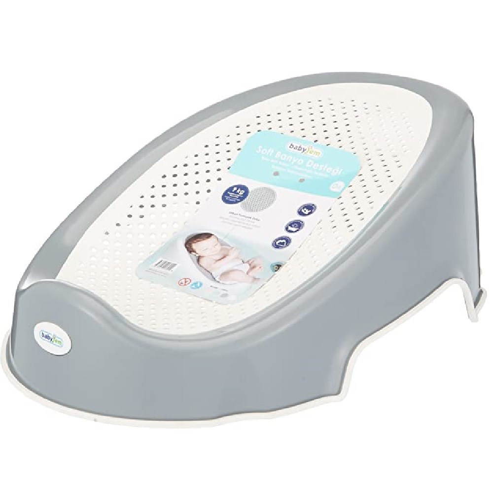 BabyJem Bebek Soft Banyo Desteği Gri