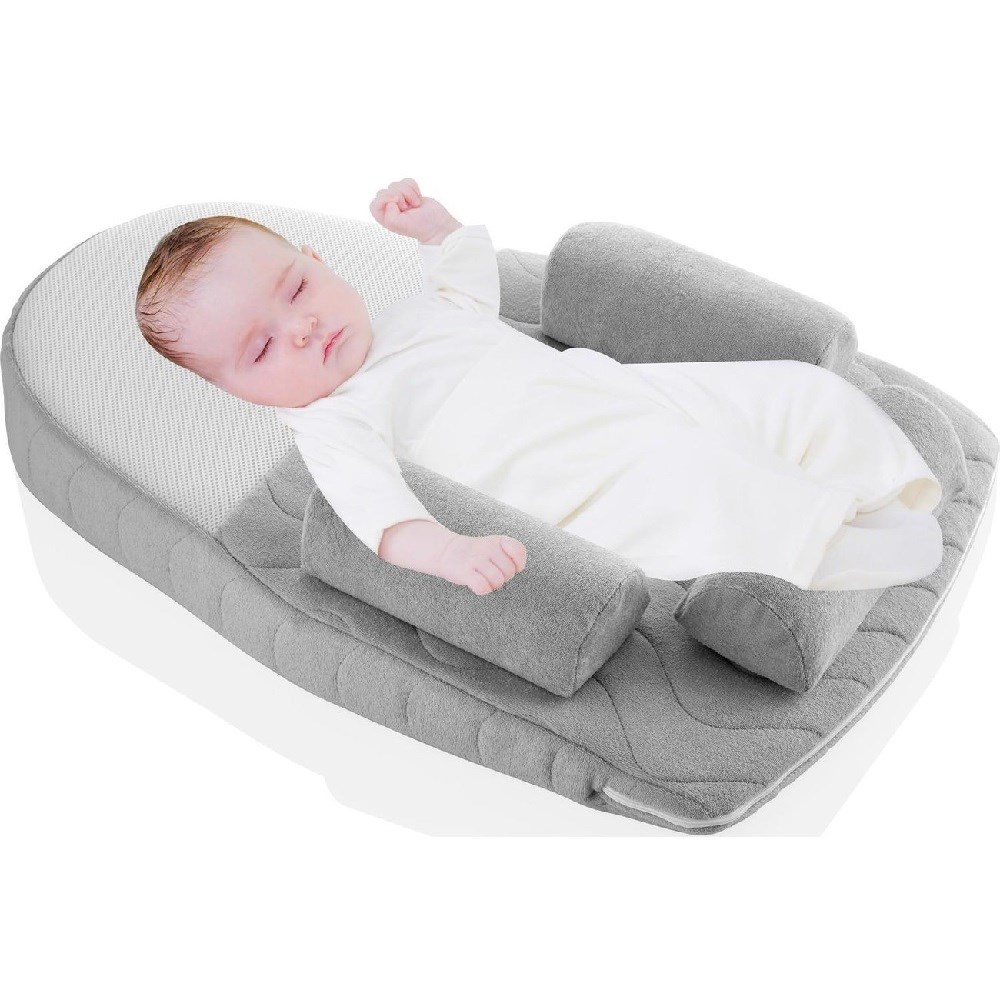 Babyjem Kiraz Çekirdekli Antikolik Uyku Yastığı Beyaz 
