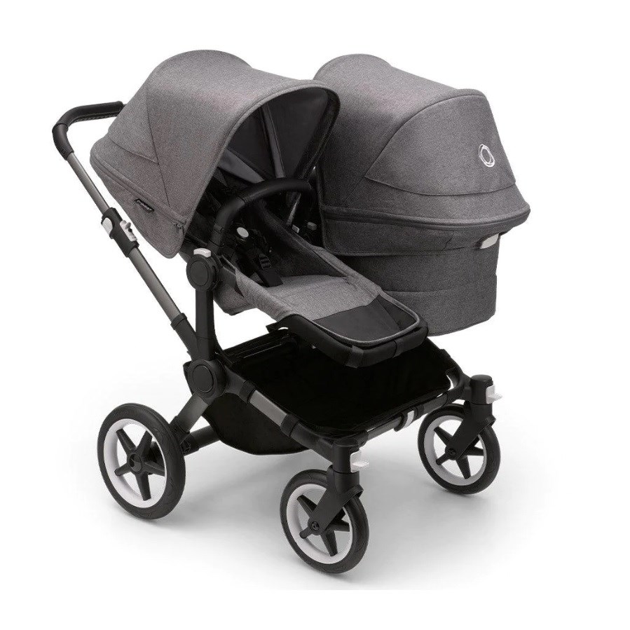Bugaboo Donkey5 Duo Complete İkiz Bebek Arabası Grey Melange 