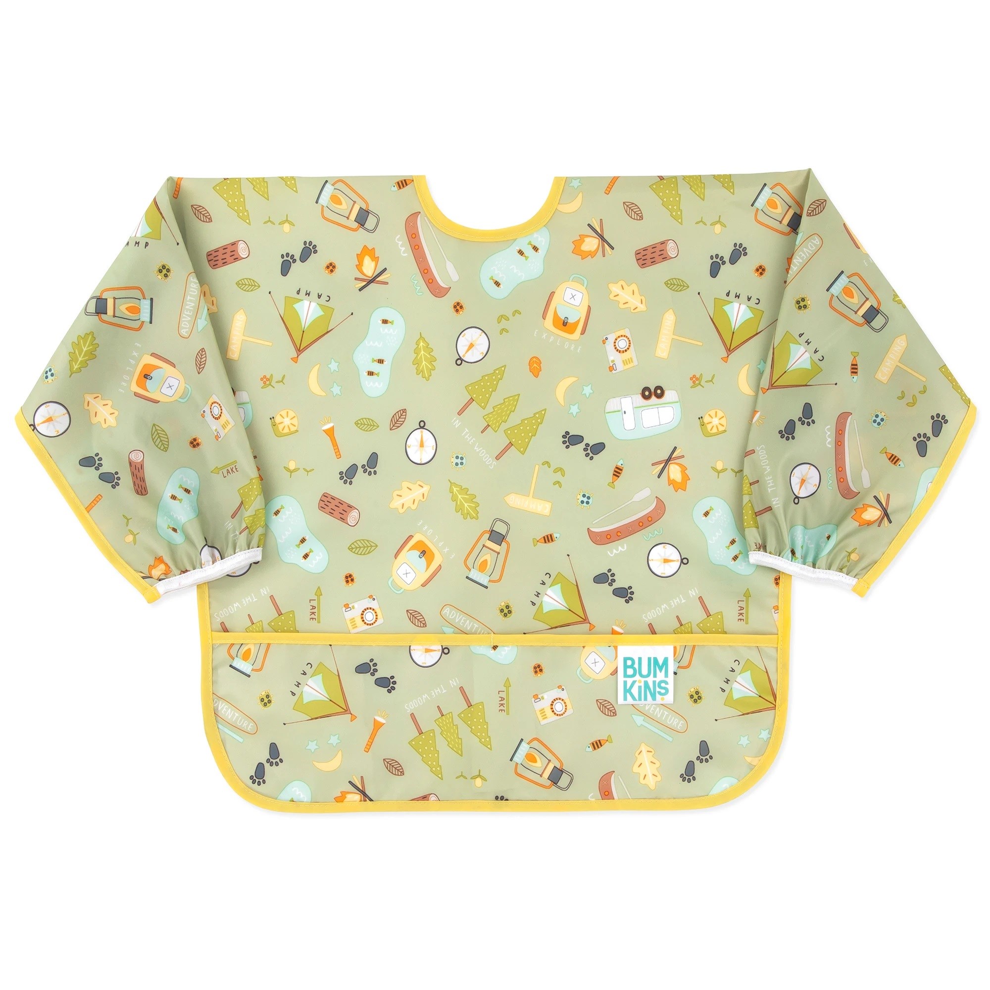 Bumkins Uzun Kollu Önlük (6-24 ay) - Camp Gear 
