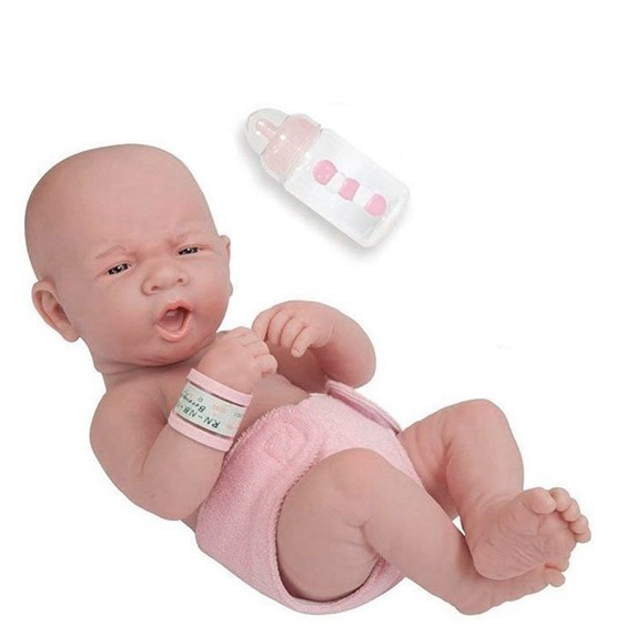 Berenguer Yenidoğan Oyuncak Kız Bebek 36 cm ve Biberon 