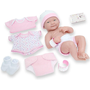 Berenguer Yenidoğan Oyuncak Bebek 36 cm ve Pembe Kıyafet Seti