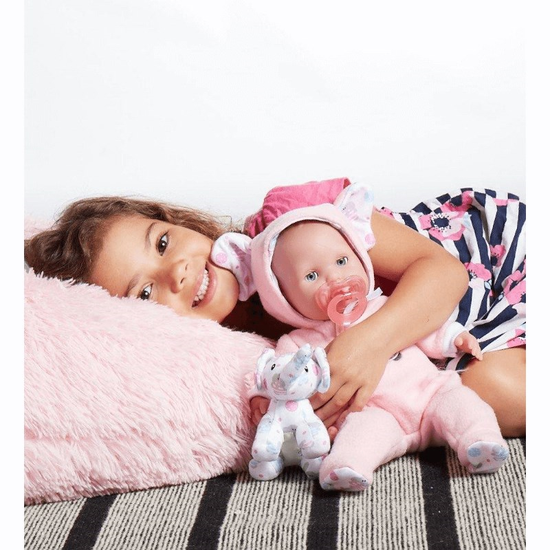 Berenguer Boutique Oyuncak Bebek 38 cm-Pembe Fil 