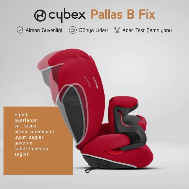 Cybex Pallas B-Fix 9-36 kg Oto Koltuğu (Baby Blue) 