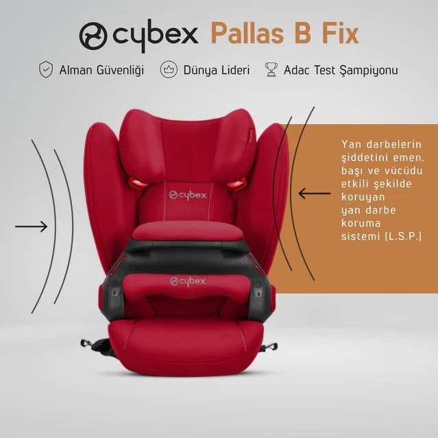 Cybex Pallas B-Fix 9-36 kg Oto Koltuğu (Baby Blue) 