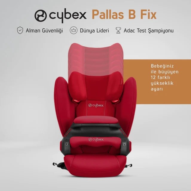 Cybex Pallas B-Fix 9-36 kg Oto Koltuğu (Baby Blue) 