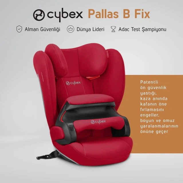 Cybex Pallas B-Fix 9-36 kg Oto Koltuğu (Baby Blue) 