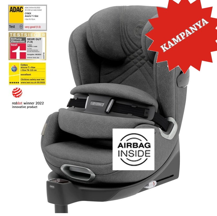 Cybex Anoris T i-Size Oto Koltuğu Soho Grey Orjinal