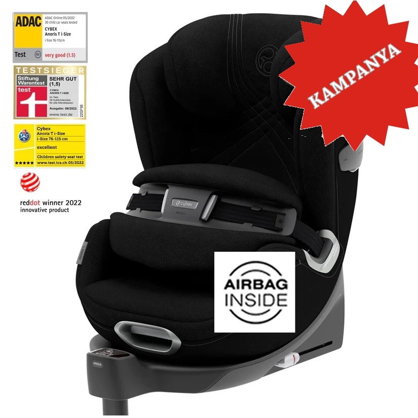 Cybex Anoris T i-Size Oto Koltuğu Deep Black Orjinal