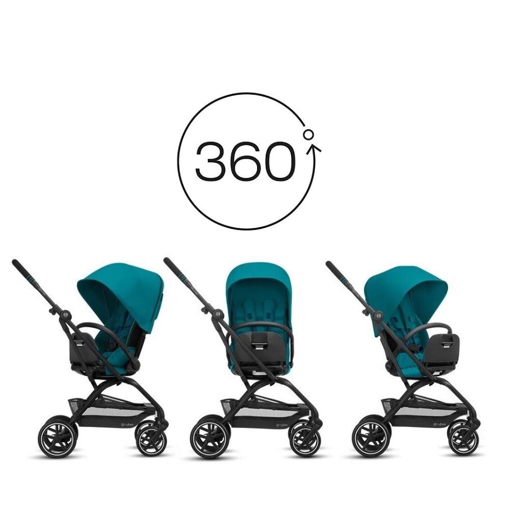Cybex EezyS Twist2 Silver River Blue Kabin Boy 360 Derece  