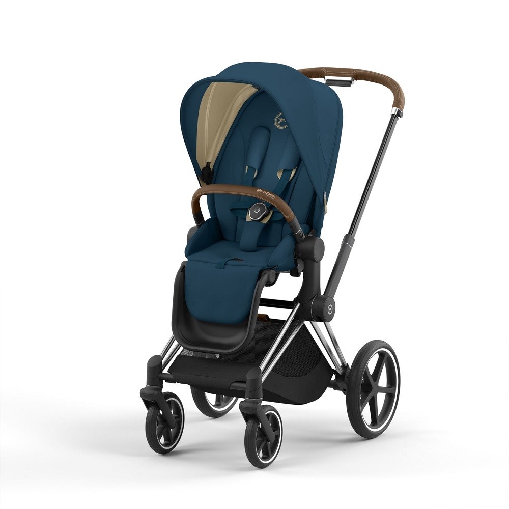 Cybex Priam Bebek Arabası Chrome Brown Mountain Blue 