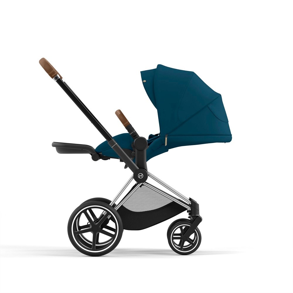 Cybex Priam Bebek Arabası Chrome Brown Mountain Blue 