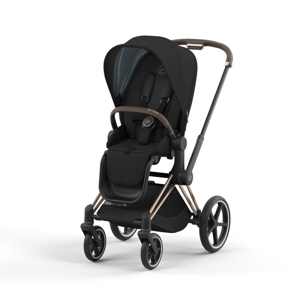 Cybex E-Priam Bebek Arabası Rose Gold Black 