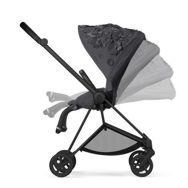 Cybex Mios Bebek Arabası Chrome Black Simply Flowers Grey Özel Seri 