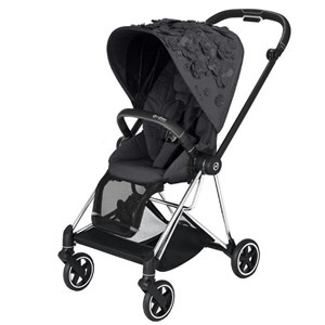 Cybex Mios Bebek Arabası Chrome Black Simply Flowers Grey Özel Seri