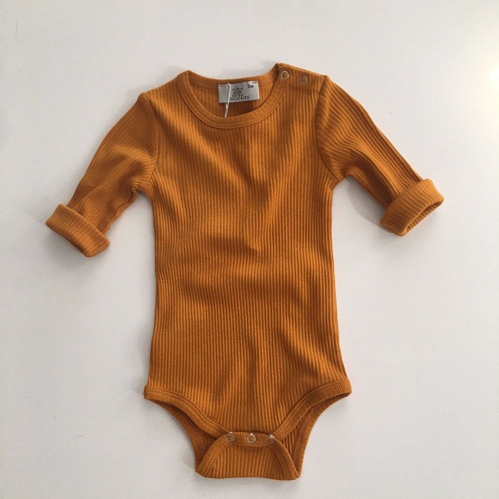 Edelweiss Bebek Uzun Kol Body Sarı