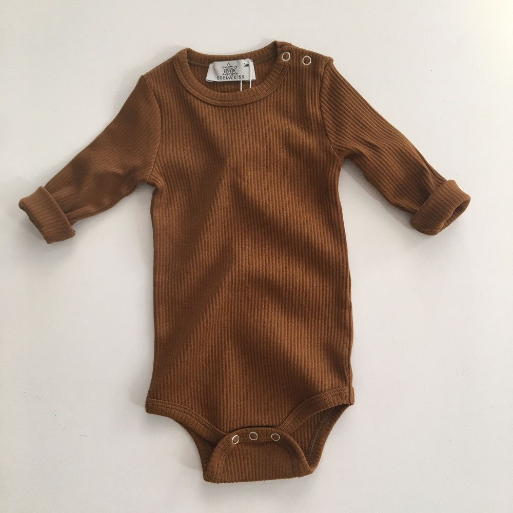 Edelweiss Bebek Uzun Kol Body Kahverengi 