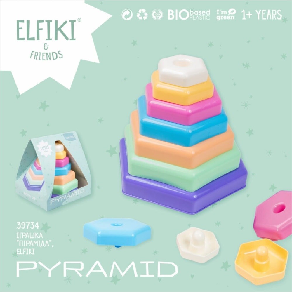 Elfiki Biyoplastik Oyuncak Piramit 
