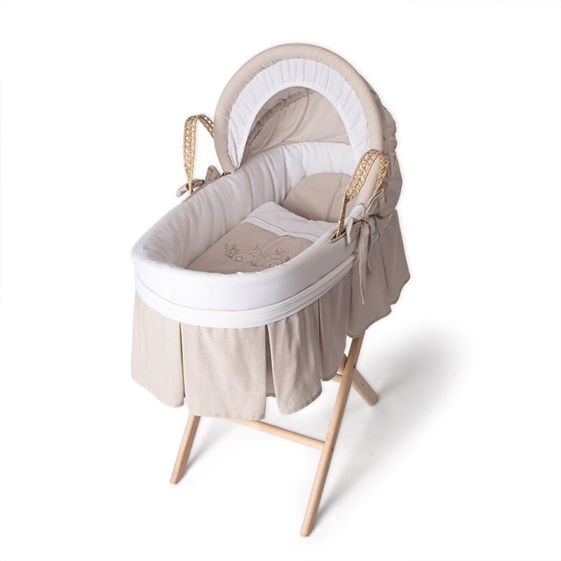 Funnababy Hasır Sepet Beşik Seti - Bunny 