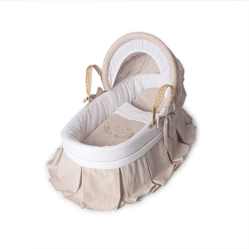 Funnababy Hasır Sepet Beşik Seti - Bunny 