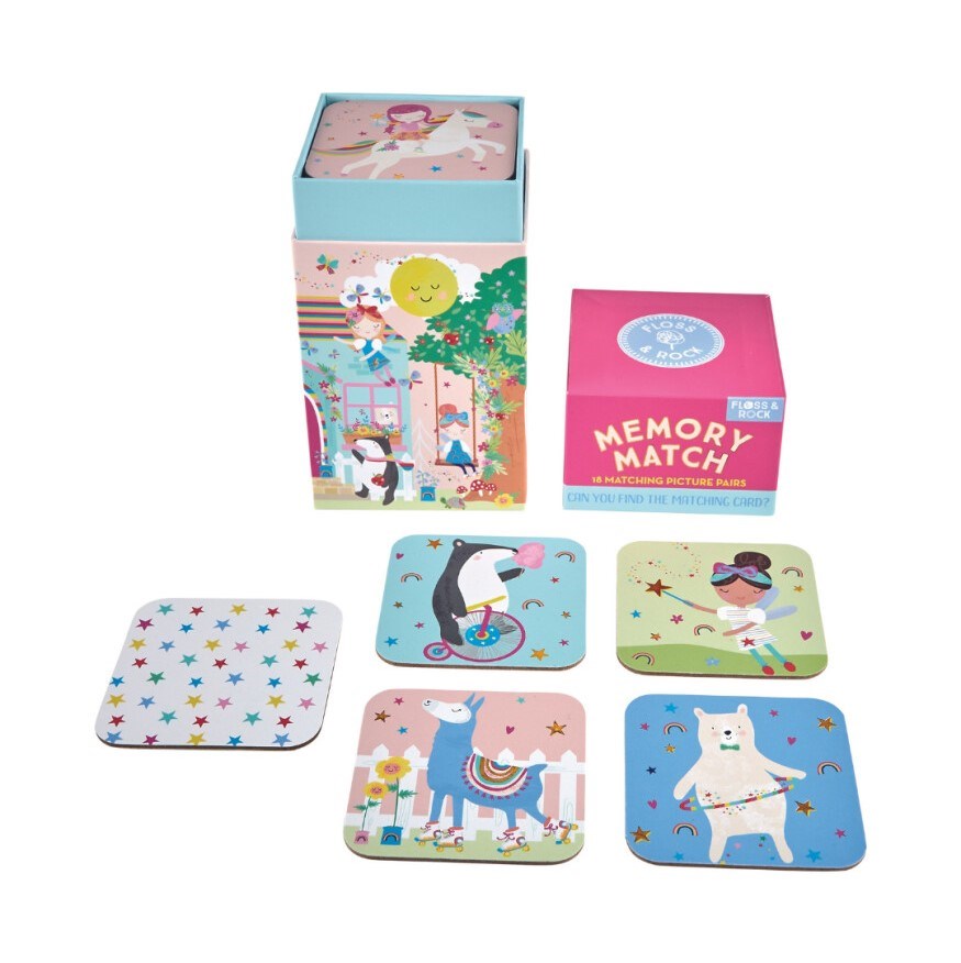 Floss Rock Hafıza ve Eşleştirme Kartları - Rainbow Fairy 